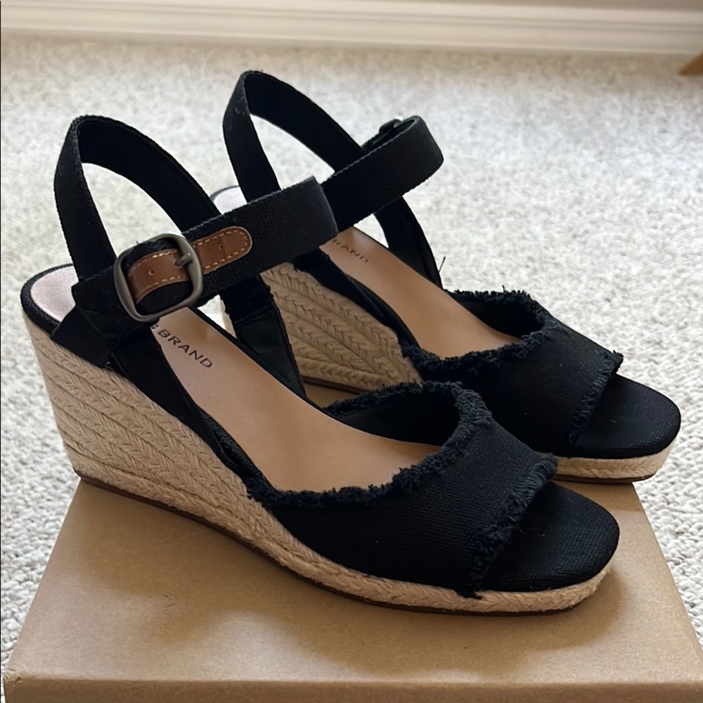 NWT Lucky Brand Mindra Espadrille Wedge Sandal